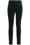 J BRAND Maria cotton-blend velvet skinny pants,GB 2526016084843246