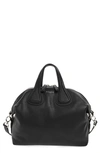 GIVENCHY 'MEDIUM NIGHTINGALE' CALFSKIN LEATHER SATCHEL - BLACK,BB05097025