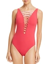 BLEU ROD BEATTIE TIERED KNOTS ONE PIECE SWIMSUIT,RBKN18232