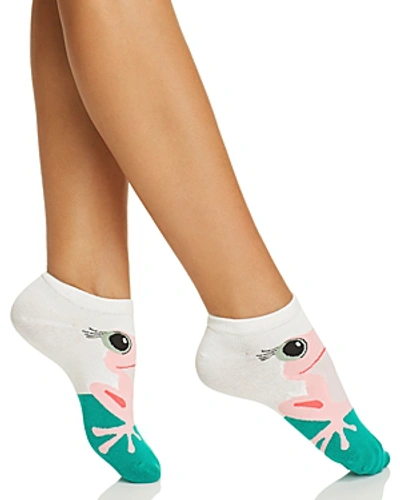 Kate Spade New York Frog Ankle Socks In White