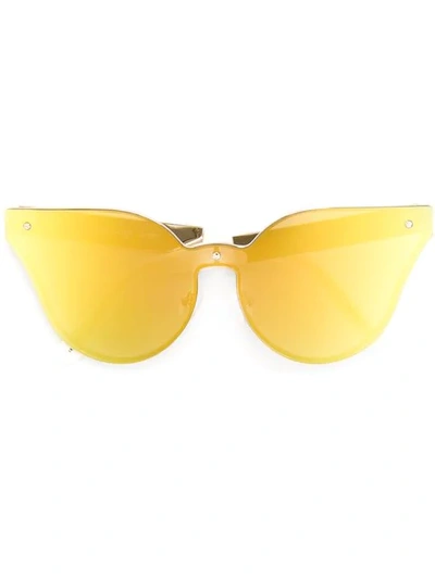 House Of Holland 'lensfighter'太阳眼镜 In Yellow
