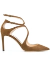 JIMMY CHOO JIMMY CHOO LANCER 85 PUMPS - BROWN,LANCER85SUE12845709