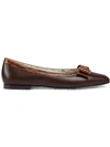 GUCCI BROWN LEATHER BALLET FLATS,512465CQXT012848067