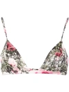 FLEUR DU MAL FLEUR DU MAL POPPY PRINT TRIANGLE BRA - MULTICOLOUR,BR0092037512772547