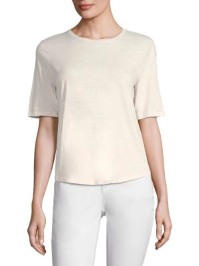 Eileen Fisher Organic Cotton T-shirt, Regular & Petite In Opal