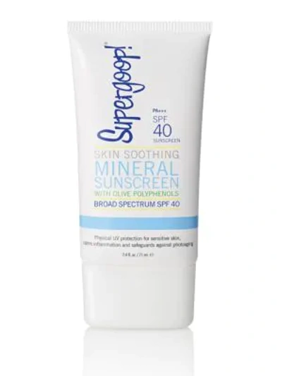 Supergoop Skin Soothing Mineral Sunscreen With Olive Polyphenols Spf 40, 2.4 Oz.