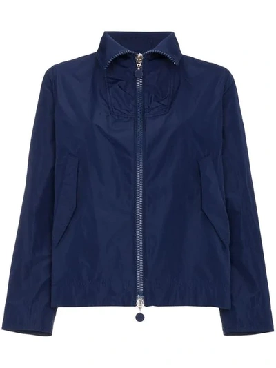 Moncler Marilyn Zip-up Nylon Jacket In Blue