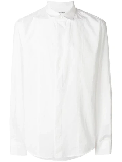 Dirk Bikkembergs Textured Classic Shirt - White
