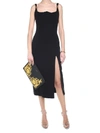 VERSACE MEDUSA-HEAD SILK-CADY DRESS,10563708