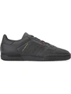 Adidas Originals Yeezy Black Powerphase Leather Sneakers In Black