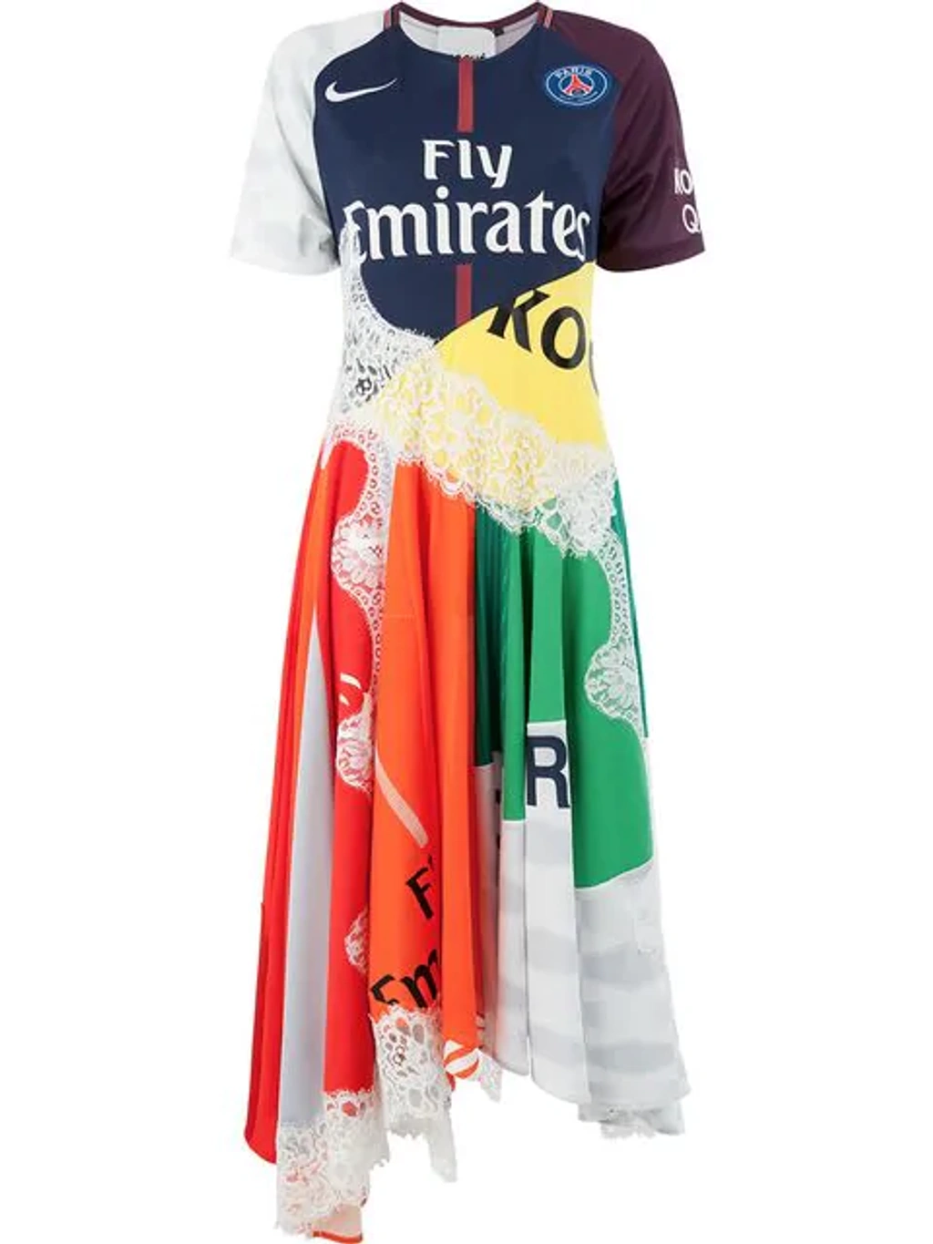 koche jersey dress Koché X Paris Saint-germain Patchwork In Multicoloured formal long dress
