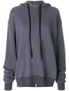 BEN TAVERNITI UNRAVEL PROJECT UNRAVEL PROJECT LONG-SLEEVE HOODED jumper - GREY,UWBE001R1817400112843356
