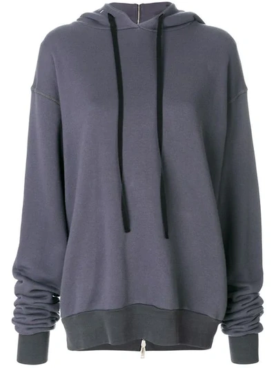 Ben Taverniti Unravel Project Unravel Project Long-sleeve Hooded Jumper - Grey