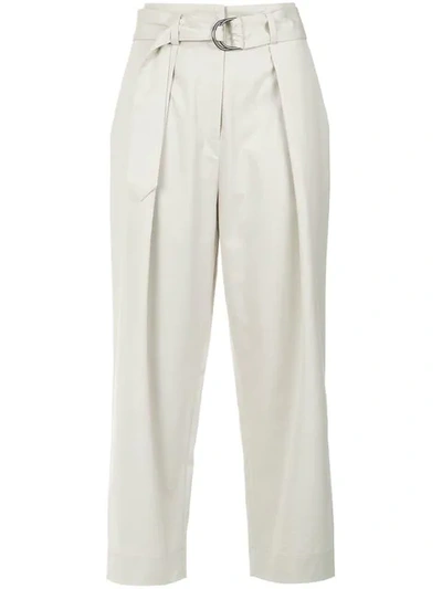 Andrea Marques Pantacourt Trousers In Areia