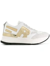 RUCOLINE RUCOLINE CONTRAST PANELLED SNEAKERS - WHITE,40003095812836952