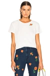 MOTHER MOTHER POPPY BOXY GOODIE GOODIE TEE IN FLORAL,WHITE