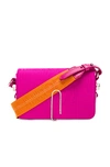 OFF-WHITE OFF-WHITE MOIRE MINI FLAP BAG IN PINK
