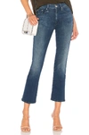 Mother The Hustler Fray Ankle Bootcut Jeans In Fast Times