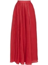 THREE GRACES Arlene high waist ramie maxi skirt,TGLSK503012530194