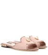 DOLCE & GABBANA Embellished suede sandals,P00291718