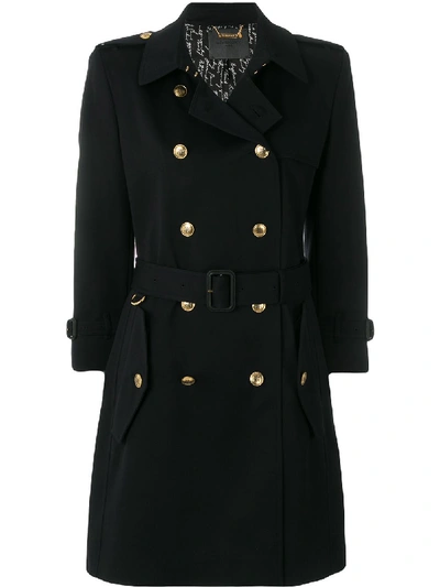 Givenchy Cotton-twill Trench Coat In Blue