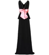 GUCCI EMBELLISHED BOW PEPLUM GOWN,P00317111-3