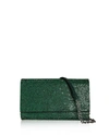 Judith Leiber Fizzoni Full-beaded Clutch Bag In Green