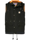 JUNYA WATANABE HOODED ZIPPED VEST,WAV10112811825