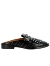 ROBERT CLERGERIE BLACK LEATHER FLAT SHOES,10557373