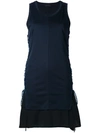 DIESEL BLACK GOLD DIESEL BLACK GOLD LAYERED LOOK SIDE TIE DRESS - BLUE,DASBACBGBJJ12841923