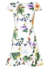 ALICE AND OLIVIA FLORAL SHIFT DRESS,CC803P6550112859204
