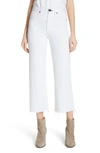 RAG & BONE JUSTINE HIGH WAIST ANKLE WIDE LEG TROUSER JEANS,W2550O137WHT