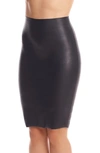 Commando Perfect Faux Leather Pencil Skirt In Black