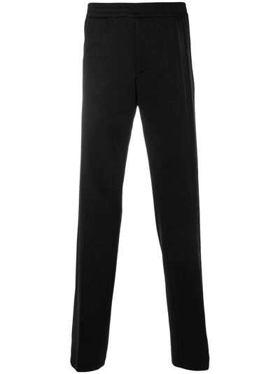 Valentino Side Stripe Track Trousers In Black