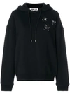 MCQ BY ALEXANDER MCQUEEN EMBELLISHED MONSTER PATCH HOODIE,504780RKH8012650004