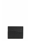 BALMAIN Balmain Balmain Black Leather Card Holdersmooth And Textured Finishes,10565332