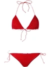 OSEREE OSEREE LUREX TRIANGLE BIKINI - RED,LTS60100012083245