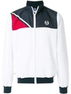 SERGIO TACCHINI SERGIO TACCHINI ZIPPED SPORTS JACKET - WHITE,3762612854761