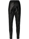LANEUS SEQUIN EMBELLISHED CROPPED TROUSERS,PND10012854732