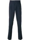Pt01 Straight Preppy Trousers - Blue In Blue
