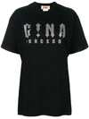 GINA GINA GLITTER LOGO T-SHIRT - BLACK,GI180716A12854850
