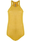 RICK OWENS ribbed vest top,RP18S8101RC12830985