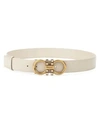 FERRAGAMO New Gancini Faux Pearl Leather Belt