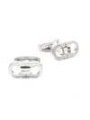 FERRAGAMO Gancini Brushed Silvertone Cufflinks