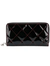 ALEXANDER MCQUEEN quilted zip around wallet,5096741AWBI12808066