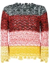 SONIA RYKIEL colour-block crochet sweater,19452860RA12631549