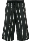3.1 PHILLIP LIM / フィリップ リム Painted-stripe shorts,S1835191PLTM12853182