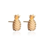 RACHEL JACKSON LONDON Pineapple Stud Earrings Gold