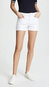 Paige Jimmy Jimmy High Waist Denim Shorts In Crisp White
