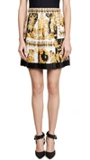 VERSACE PATTERNED PLEATED SKIRT